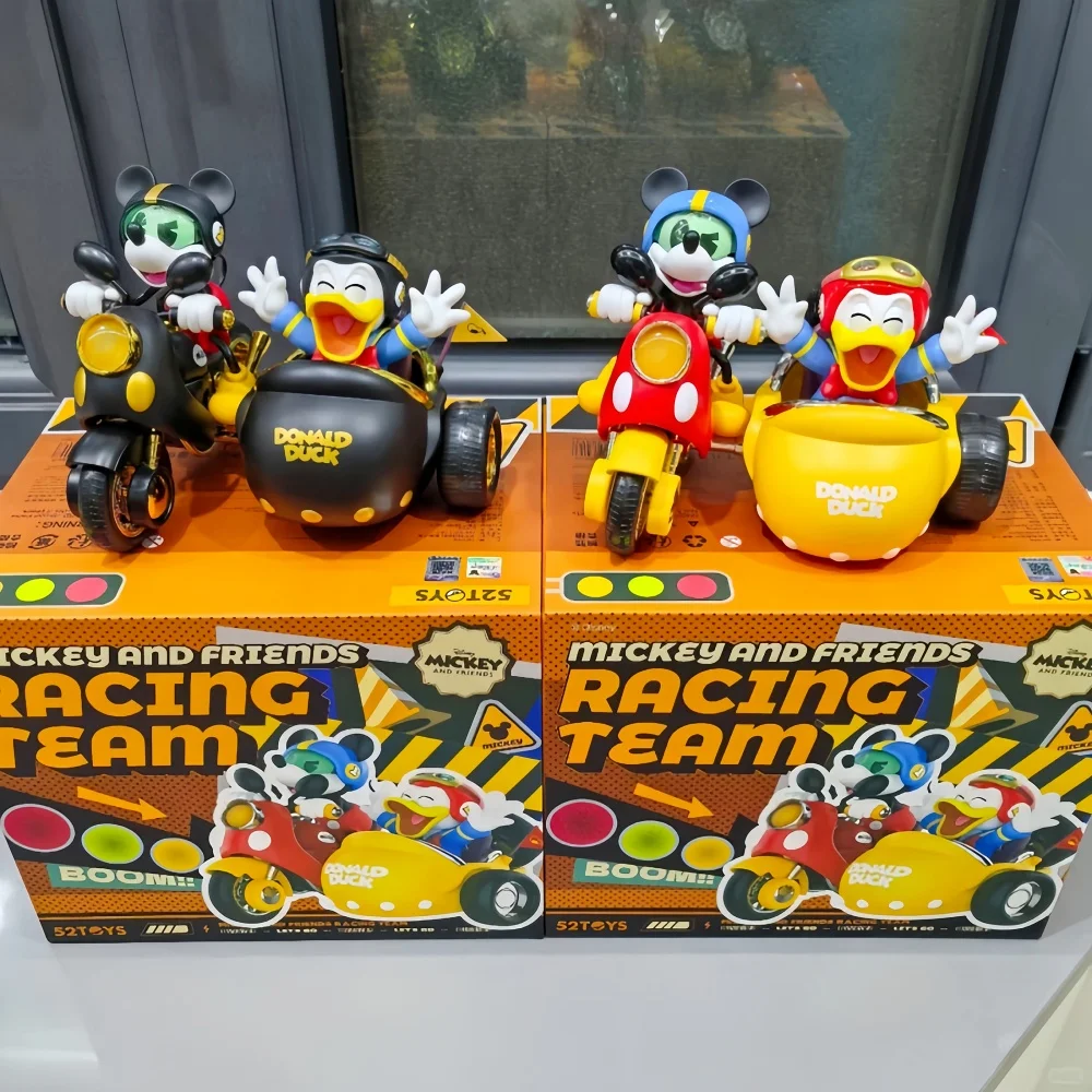 

In Stock Original 52toys Mickey And His Friends Racing Team Anime Figure Character Model Collection Toys Gifts