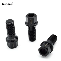 Jntitanti Gr.5 Titanium Auto Parts Ball Seat Wheel Titanium Bolt Wheel bolt lug bolt M14 *1.5*28-45mm for VW AUDI Skoda