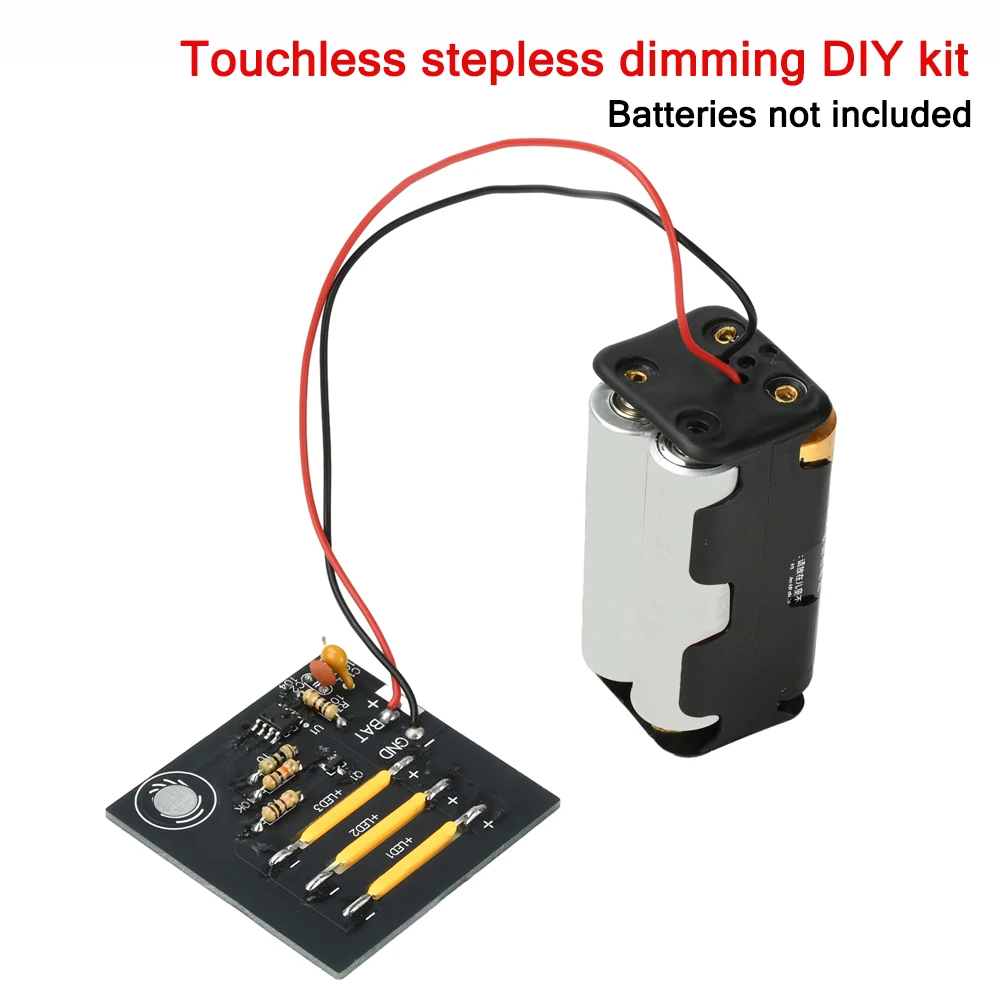 DIY Soldering Kit DC 6V Touch-Sensitive Stepless Dimming Electronics Practice Kit for Beginners