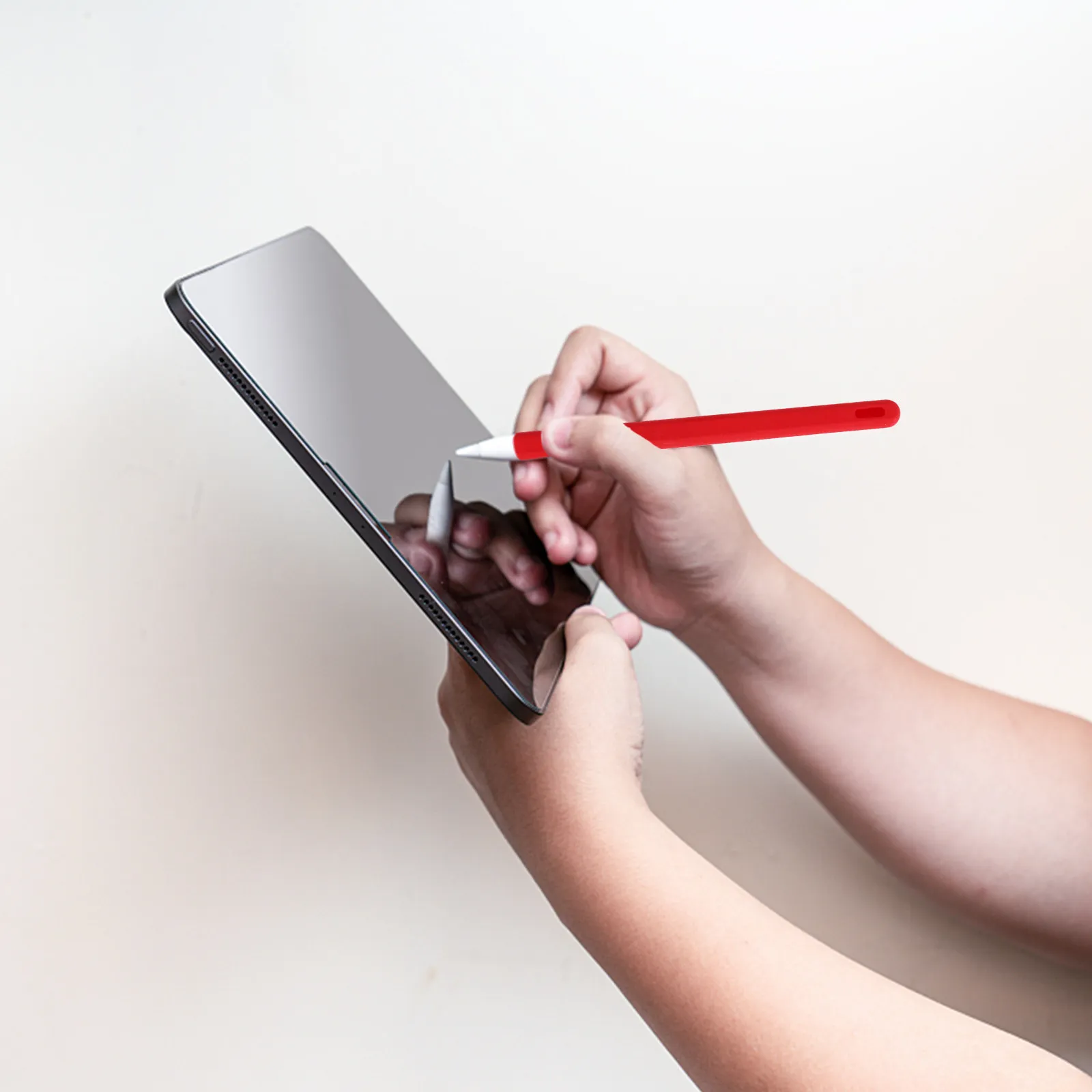 Stylish Silicone Stylus Cover for Pencil 2 Easy Install Precision Fit Refreshing Colors Dirt Proof Roll Prevention