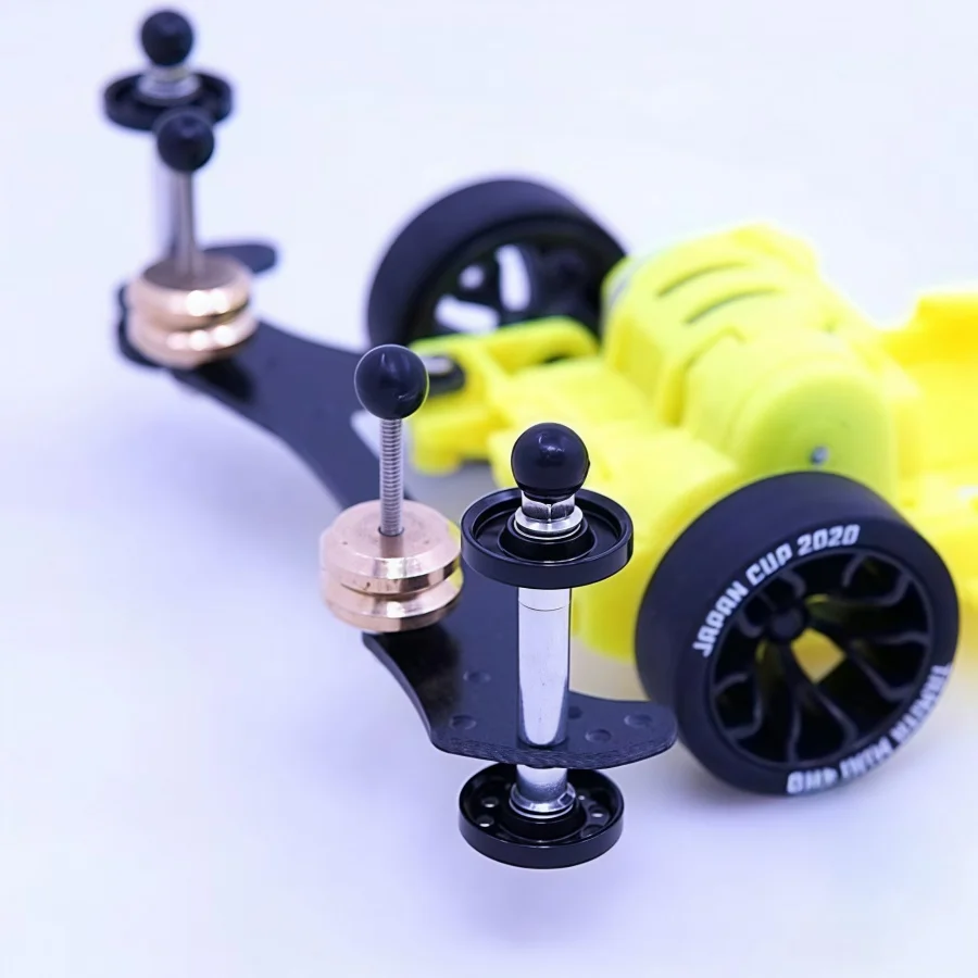 1SET VZ Chassis Front/Rear Bumpers + Lock Nuts, Part Number 15526，For RC MINI 4WD For Tamiya Car Crawlers Carbon Fiber view 2