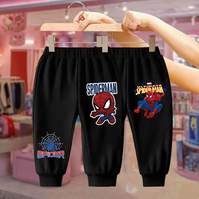 مارفل سبايدر مان الرجل الحديدي هالك أنيمي نمط السراويل الصبي أزياء عارضة الخريف والشتاء السراويل الكرتون السراويل الرياضية في الهواء الطلق #6
