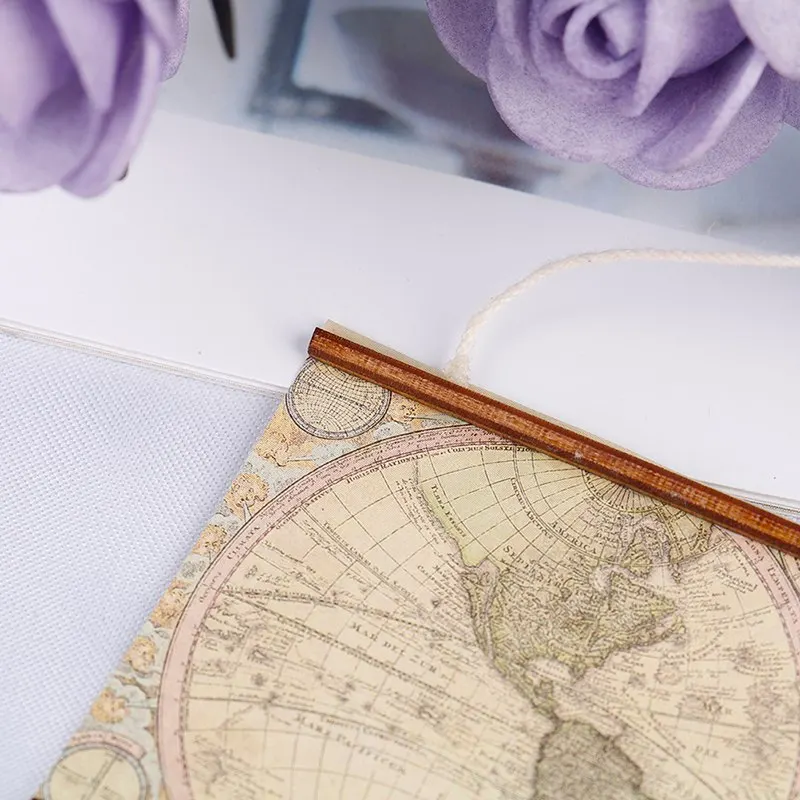 인형 집 미니어처 액세서리, 1/12 미니 세계 지도 시뮬레이션 가구 모델 장난감, 인형 집 장식용