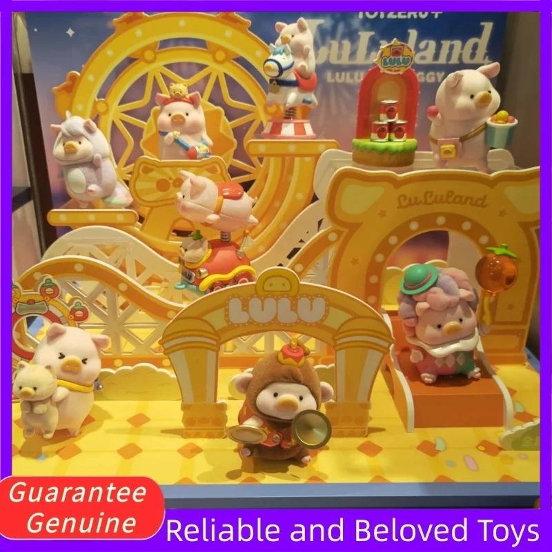 

New Lulu The Piggy Colorful Paradise Series Genuine Blind Box Mystery Box Ornaments Figurines Home Decor Desktop Model Dolls
