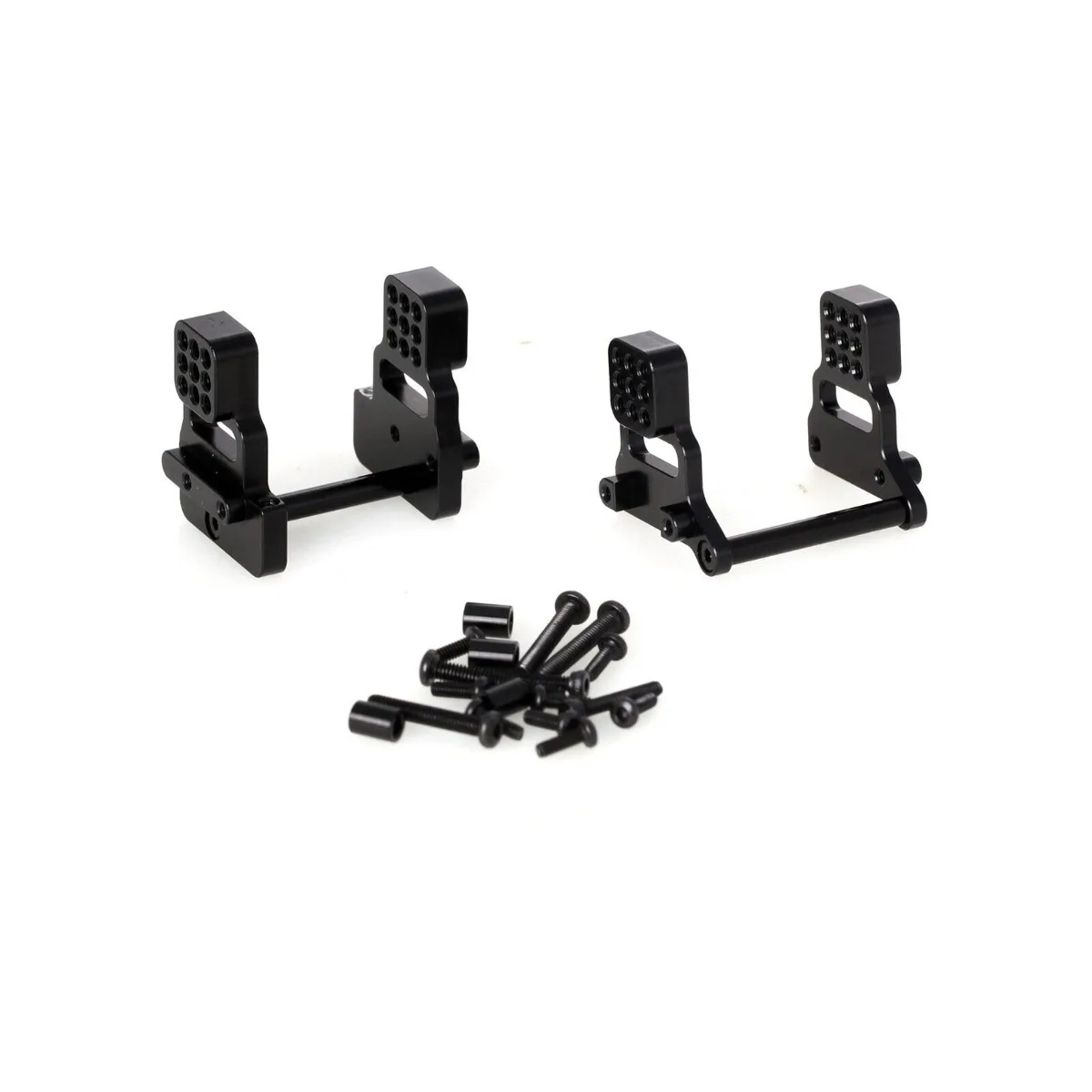 LCX Racing 1/18 coche trepador de control remoto, torre de choque delantera y trasera de aluminio, soporte de choque para Traxxas TRX4M, piezas mejoradas, accesorios