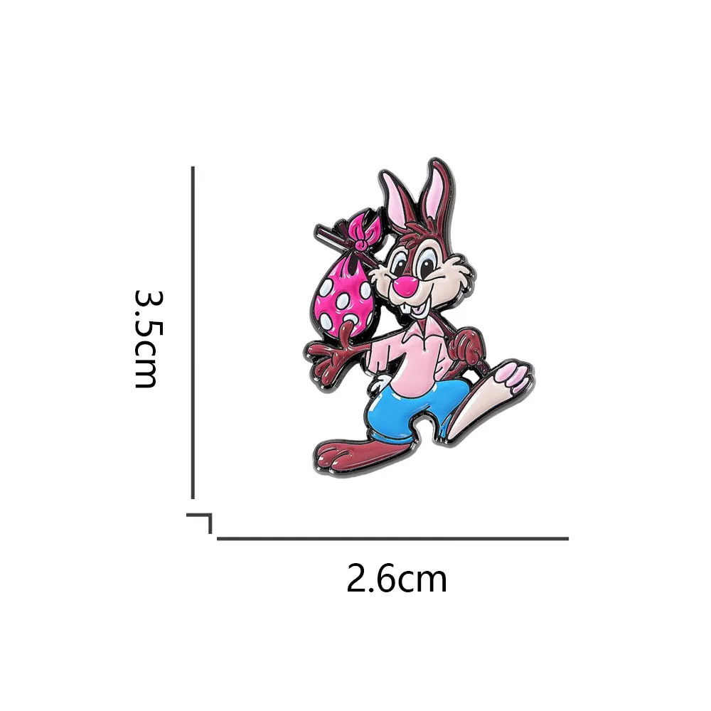 Splash Mountain Brer Rabbit Lapel Pin Cute Cartoon Animal Brooch Fantasy Jewelry Kawaii Children Gift Accessories