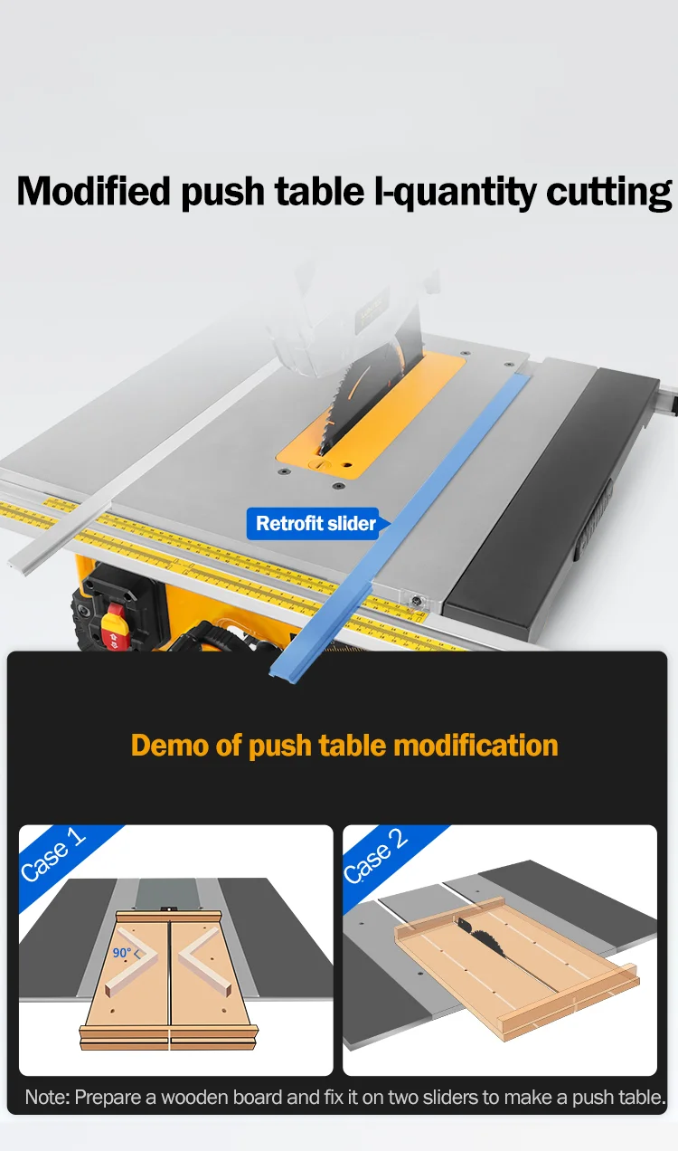 8 Inch Woodworking Electric Circular Saw Dust-free Small DIY Wood Cutting Machine Desktop Portable Sliding Table Saw