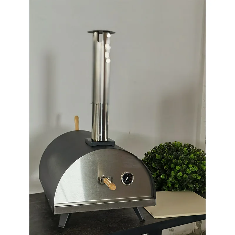 Outdoor Kitchen Backyard Portable Wood Fired Stainless Steel Pizza Oven