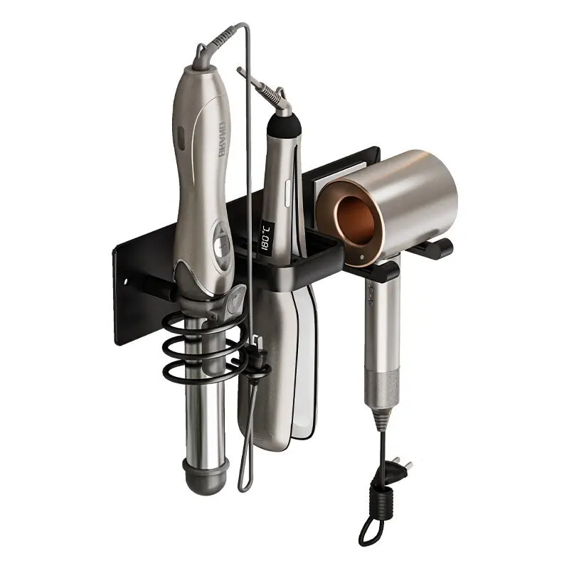 

Hair dryer storage rack, air duct rack, household bathroom rack, no drilling placement rack, wall mounted bracket for hair dryer
