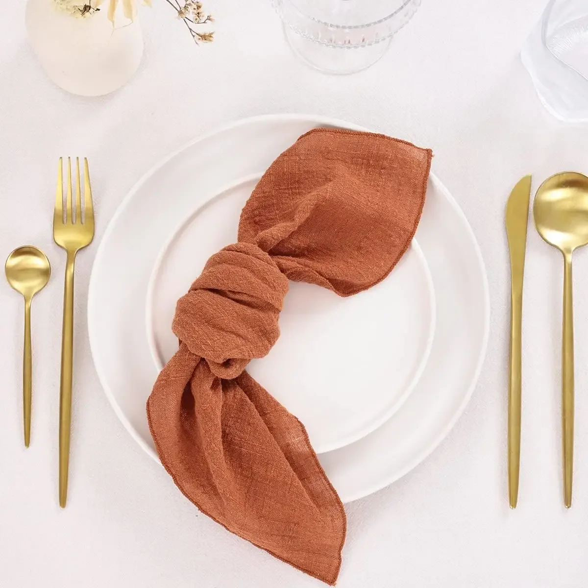 

50PCS Cotton Sewing Cloth Napkins,50x50cm Durable Sage green Table Napkin, for Wedding Kitchen Party Birthday Decoration