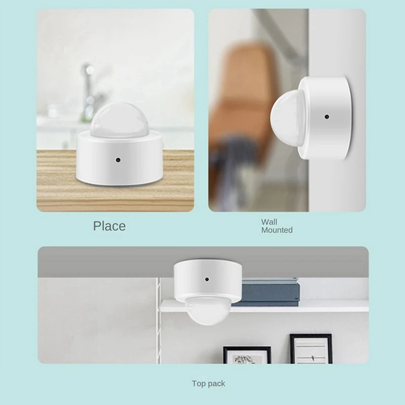 Zigbee Smart Human Presence Sensor Infrared Light Sensor Detector With Alarm For Home Smart Life