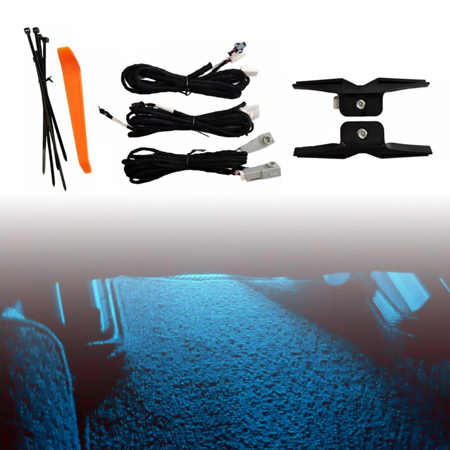 

Для Toyota RAV4 XA50 2019-2025: Светодиодная лента для подсветки ног и сидений в центральной консоли с комплектом ламп, аксессуары для интерьера автомобиля