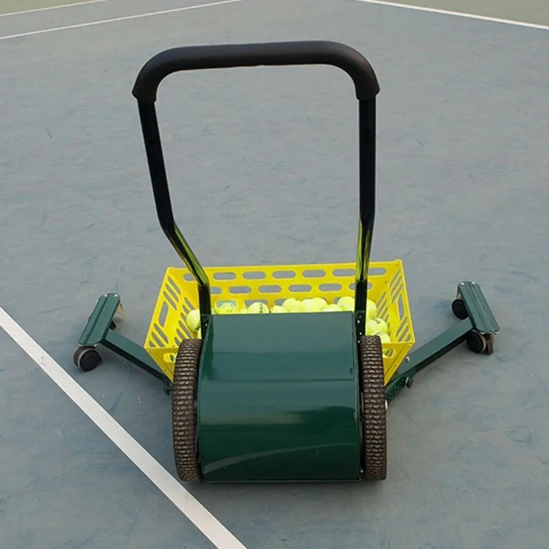 Tennis Frame Basket Tennis Coach Pick Up Cart Pick Up Basket