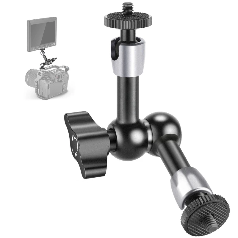 Universal crab clamp connecting arm tripod monitor filling light