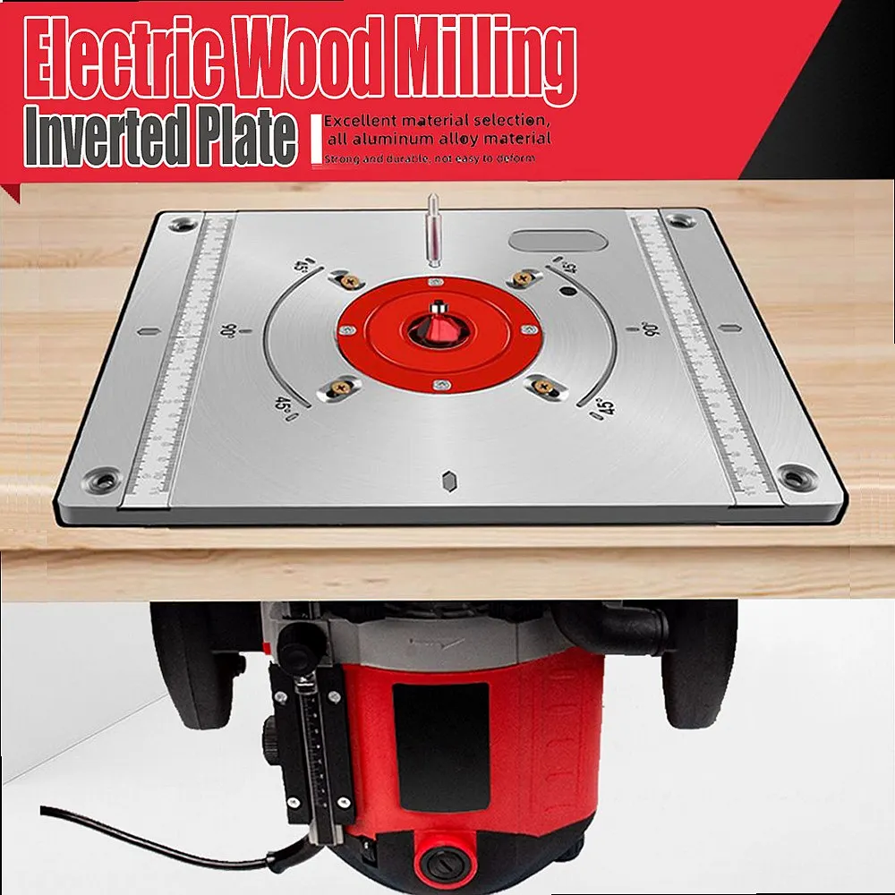 High Power Wood Router Table Inverted Plate Slotting Engraving Trimming Machine