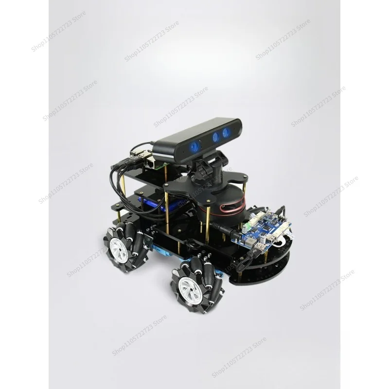 For 4B Intelligent Trolley Programming Education AI Trolley Construction Map Navigation 3D Real Sense main board