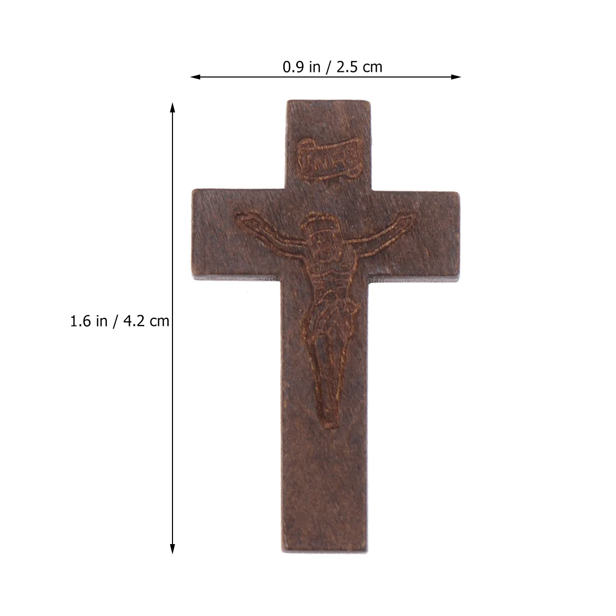 Wooden Cross Wall Decor Christian Craft Gift Classic Design Home Office Cafe Blessing Pendant Jewelry Non