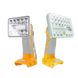 For Dewal Lamp Work Light Flashlight Tool Light Spotlight Light For DEWAL,18W 3/5 inch 14.4V-20V Li-ion battery DCB200 DCB201