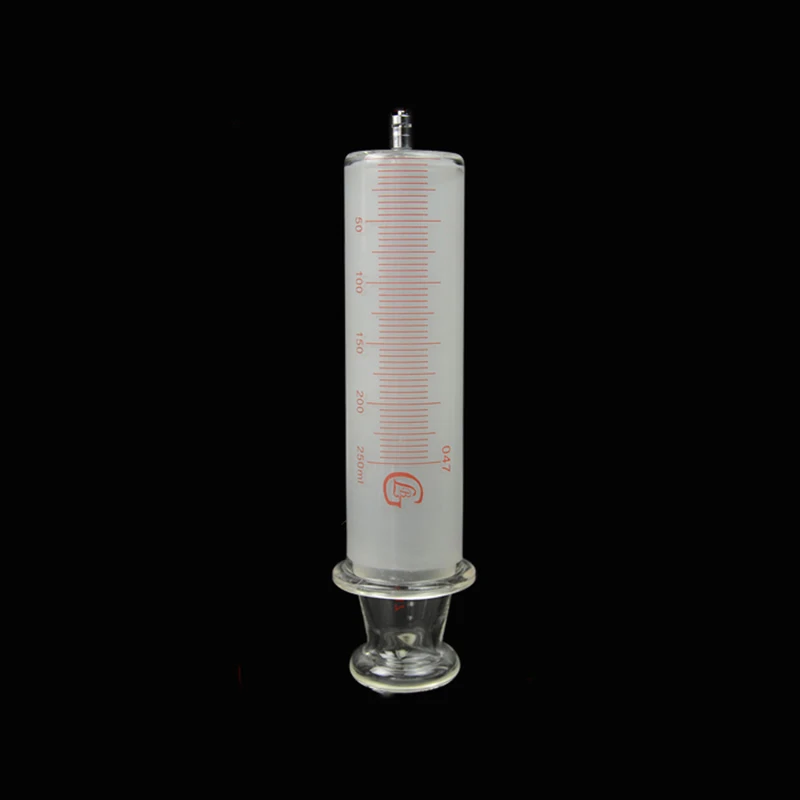 1pcs Large Capacity Luer Lock Syringe Double Frosted Glass Reusable Enema Sampler Injector 150-1000ml