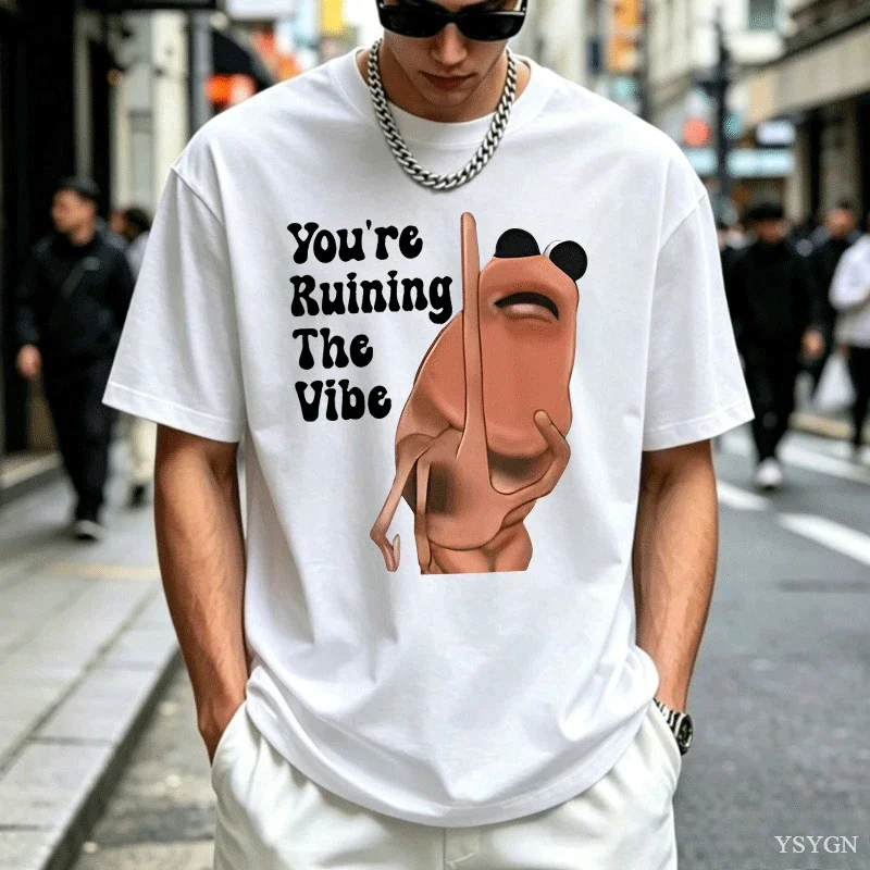 Marcus The Worm Funny T Shirt Trendy Cotton Short Sleeve Round Neck Tshirt Streetwear Men's Women Printed T-shirt Mens Clothes