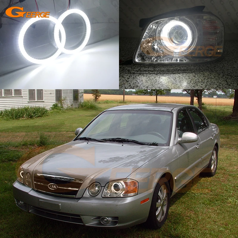 

For Kia MAGENTIS Optima MS 2003 2004 2005 Ultra Bright SMD LED Angel Eyes Kit Halo Rings Day Light