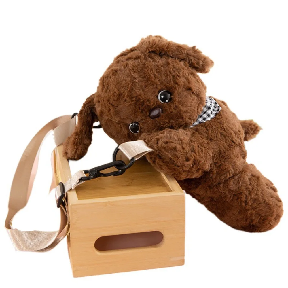 

Soft Plush Toy Capybara Crossbody Bag Bear Lamb Children Backpack Large Dog Animal Shoulder Bag Lady