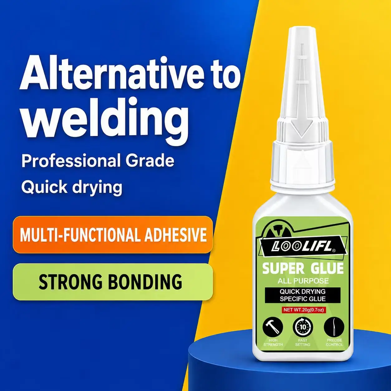 Super Glue, Suitable for Model Kits and Gundam Models |   Quick-Drying Adhesive Suitable for Plastic Models, Resin, Wood, Metal, and 3D Printing |   Transparent Low-Odor Instant Adhesive, Equipped with a Precision Bottle, Nozzle, and Dispensing Needle.