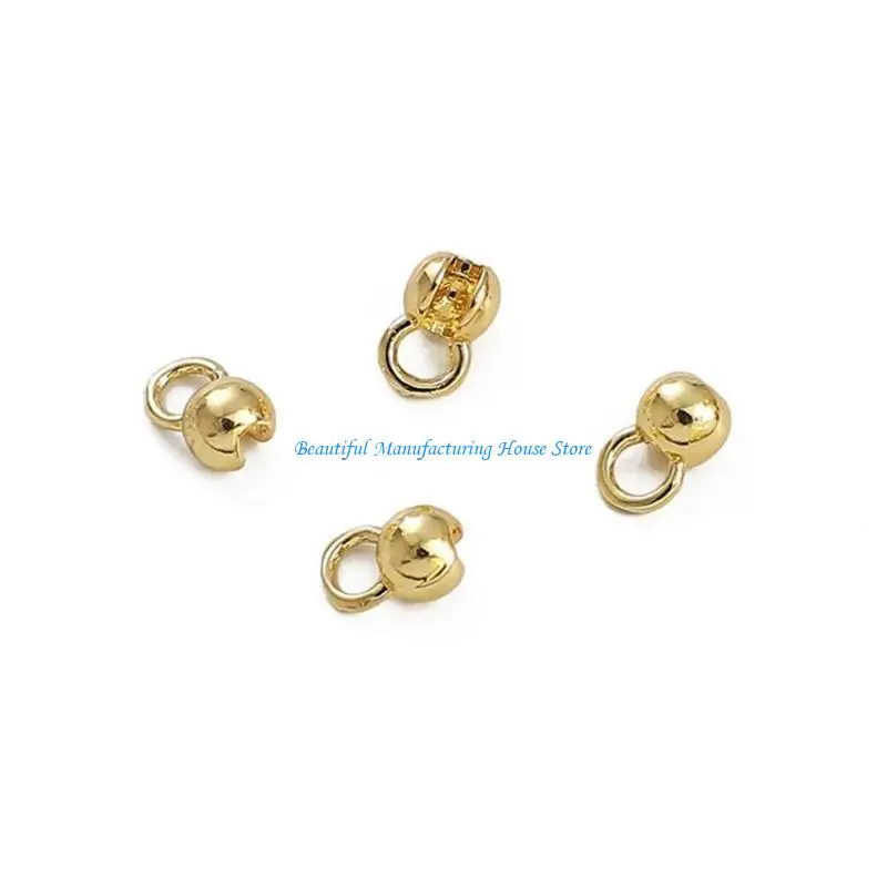 E56A مجموعة من 10 وصلات سلسلة كروية ذات مشبك تثبيت عملي للأساور والقلائد المصنوعة يدويًا ومستلزمات المجوهرات