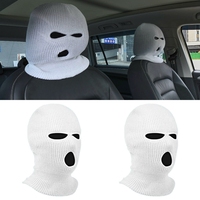 2Pcs Car Headrest Cover Front Seat Head Rest Protectors Prank Personalized Funny Headgear Car Interior Accessories