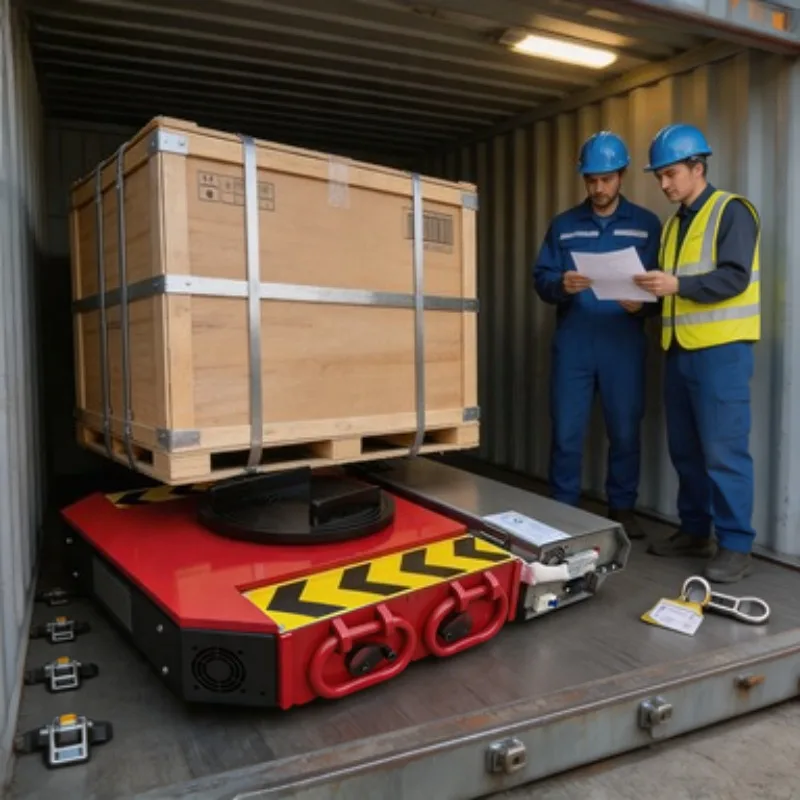 20T Electric Tank Transporter Remote Control Heavy Duty Cargo Mover Trolley 360 Degree Rotation for Warehouse Material Handling