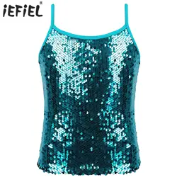 Womens Sparkly Sequin Camisole Disco Party Crop Tops Slim Fit Patchwork Tank Top for Pole Dancing Night Out Rave Costume