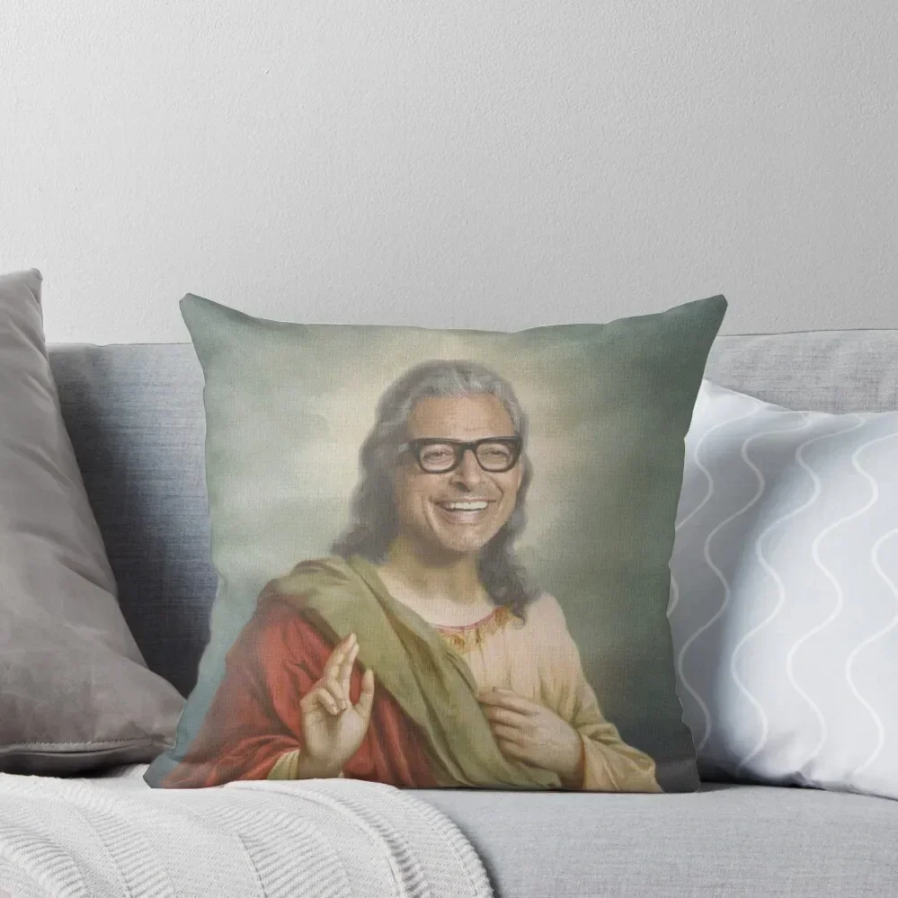 

Jeff Goldblum (Jesus) Throw Pillow christmas pillow case Sitting Cushion autumn decoration Pillows Aesthetic pillow