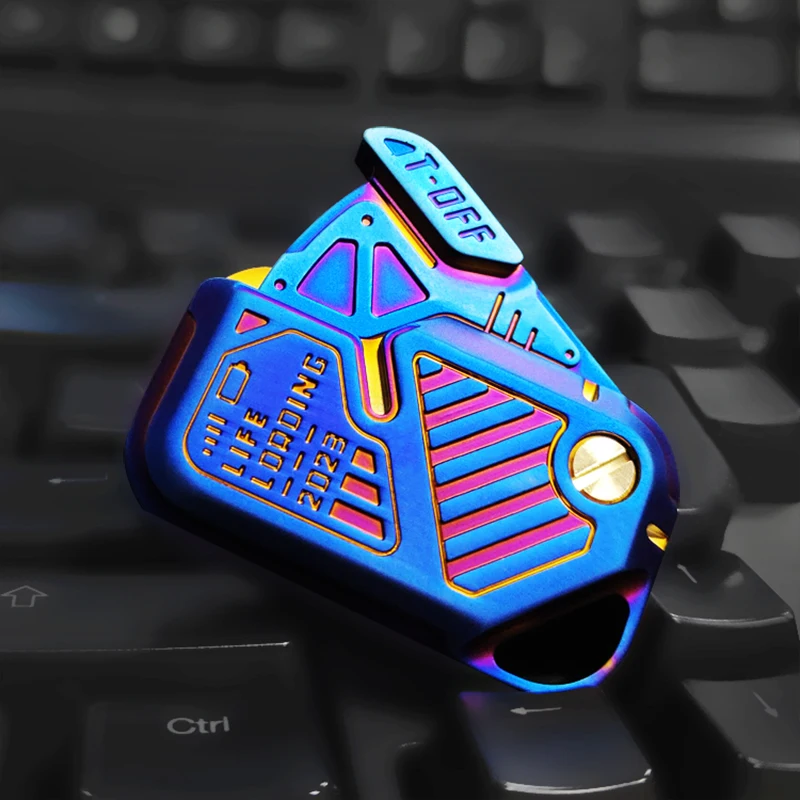 Magnetyczna karta Push Mechaniczny suwak Push Plate Karty do rzucania Zabawka antystresowa EDC Metal Antistresse Łagodzi stres Punnk