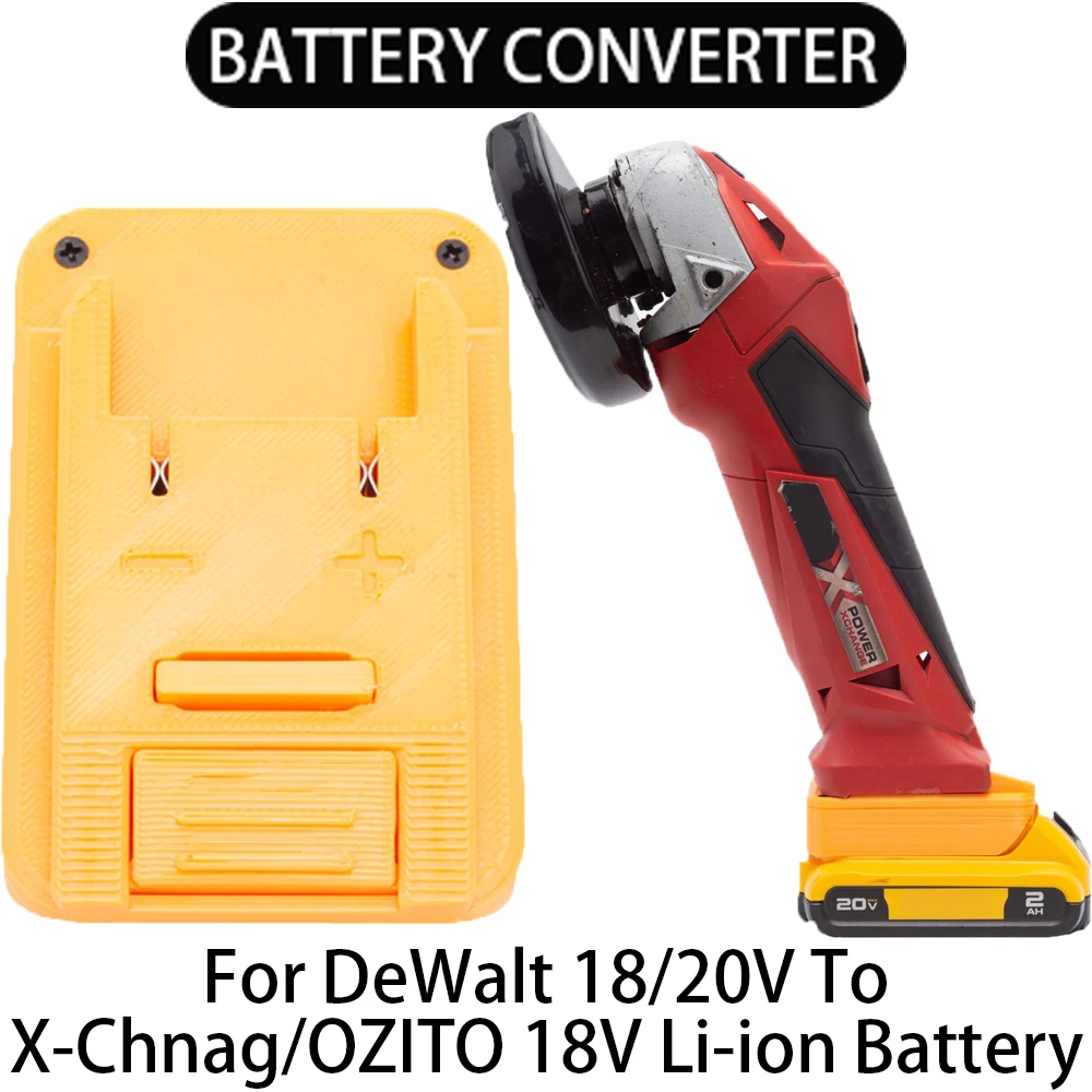 

Battery converter for X-Chang/Ozito 18V Li-ion tool To for DeWlat 18/20V Li-ion battery adapter power tool accessories