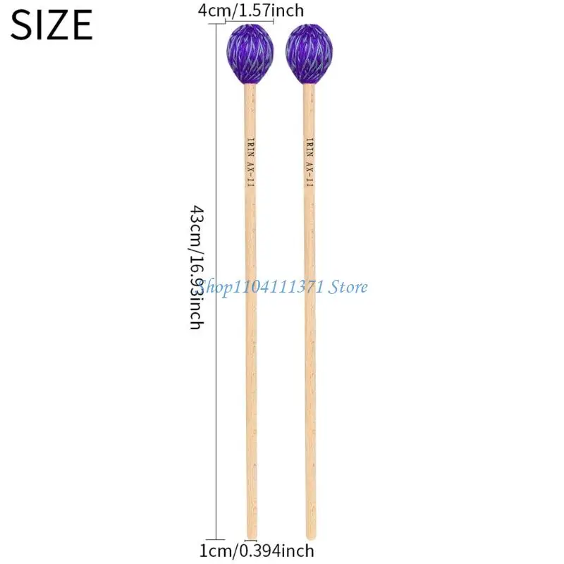 P9FC متوسط الغزل الصلب رأس marimba الطبل عصا غير آلات الإيقاع غير العصي