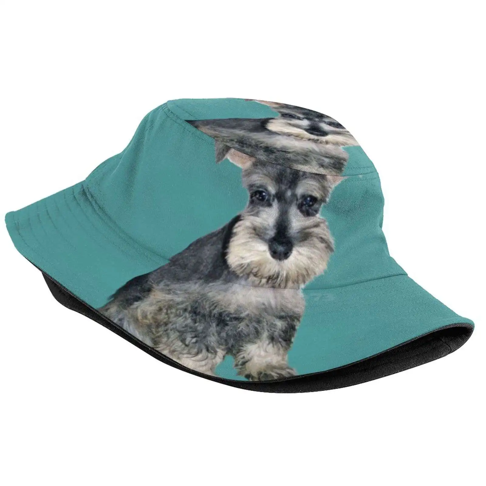 Schnauzer - Miniature (#3) Sun Cap Fisherman Hat Bucket Hats Schnauzer Art Just The Schnauzer Puppy Jean B Dogs Dog Art Pets