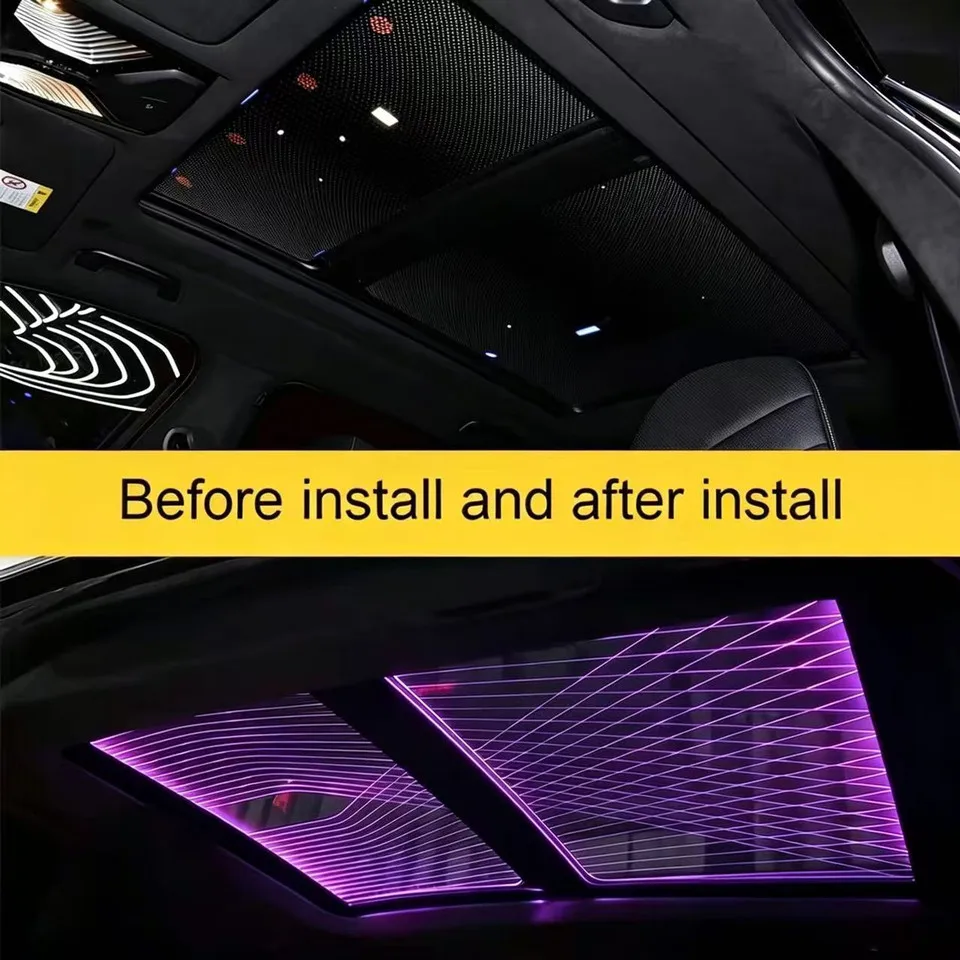 Lounge Panoramic Skylight Starry Sky RGB & Music Sync Ambient Light For Series Sunroof LED Premium Interior Upgrade