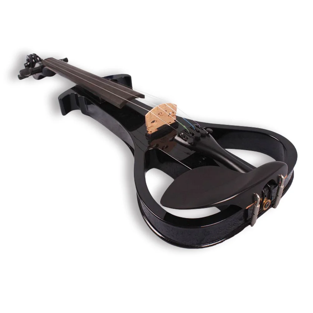 Electric Acoustic Electronic Violin Solid Wood Handcrafted Violin for Grade Examination Professional Performance Ebony