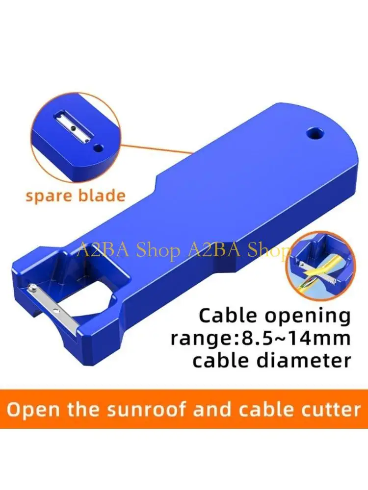

A2BA Ergonomic Fiber OPT Stripper Manual Tool Adjustable Depth for Sheath Removal High Strength Steel Material