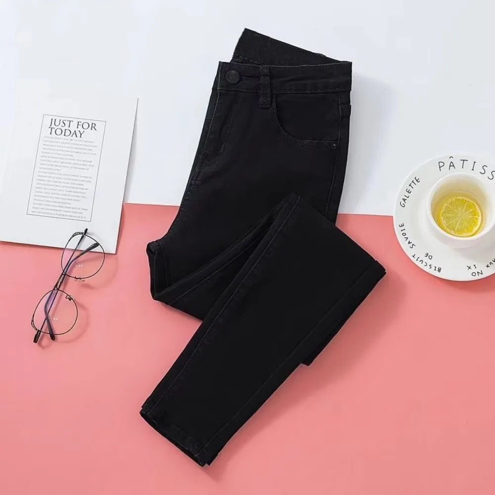 Pantalon en velours à entrejambe ouvert invisible pour femmes, jeans taille haute pour femmes, pantalons en denim extensible plissé, streetwear tendance