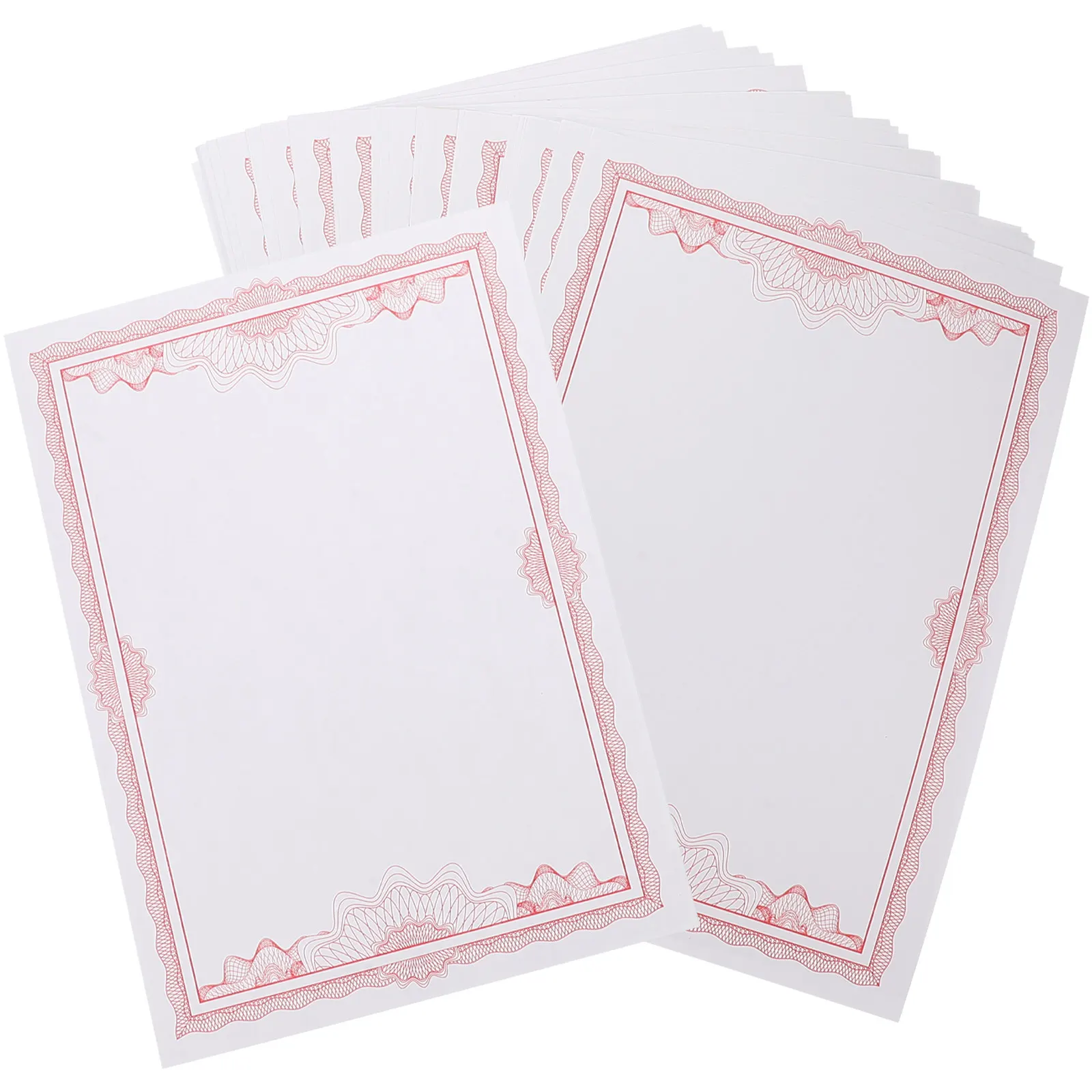 

50 Sheets Certificate Inner Paper Printable Blank Award Certificate Paper for School Diploma Completion Appreciation