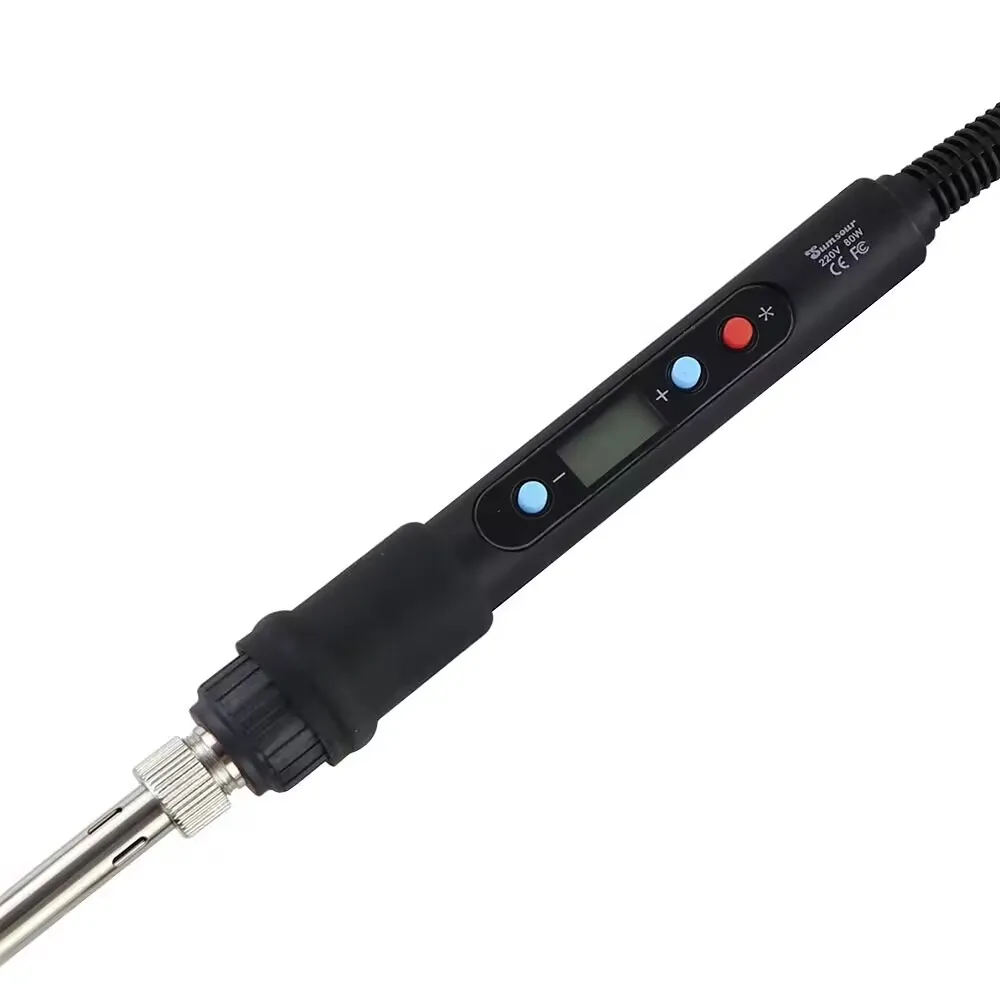 80W Adjustable Constant Temperature Soldering Iron With Switch 110V / 220V Electric Mini Solder Iron Welding Repair Tools