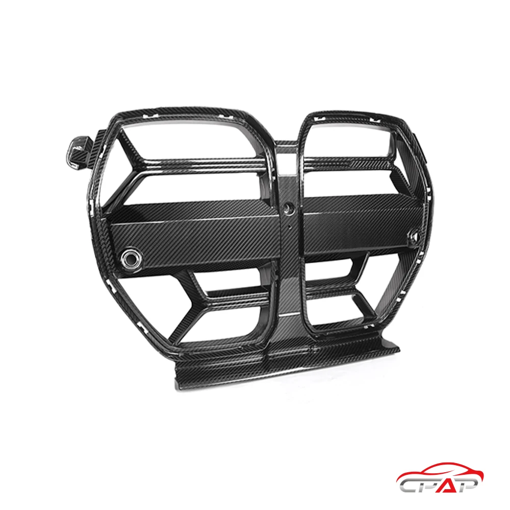 شبكات المصد الأمامي لسيارات BMW G80 G81 M3 G82 G83 M4 2021-IN CSL نمط حقيقي جاف من ألياف الكربون هود شبكة السيارة ACC تنفيس الملحقات #2