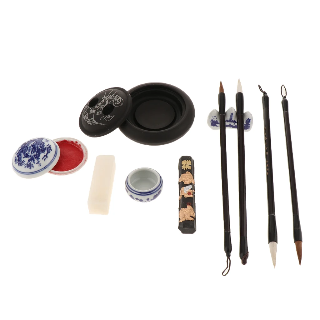 Chinese Traditional Calligraphy Set for Scholars Calligraphy Writing Set