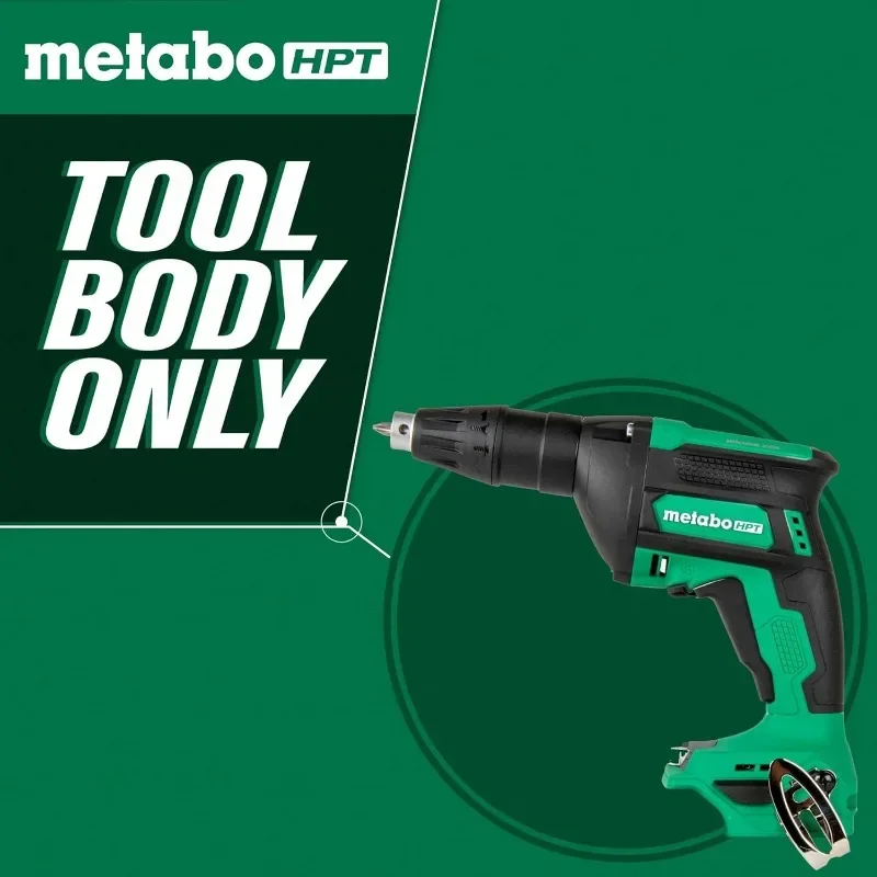 Metabo HPT Cordless 18V MultiVolt™ Drywall Screw Gun | Tool Only - No Battery | Lifetime Tool Warranty | W18DAQ4