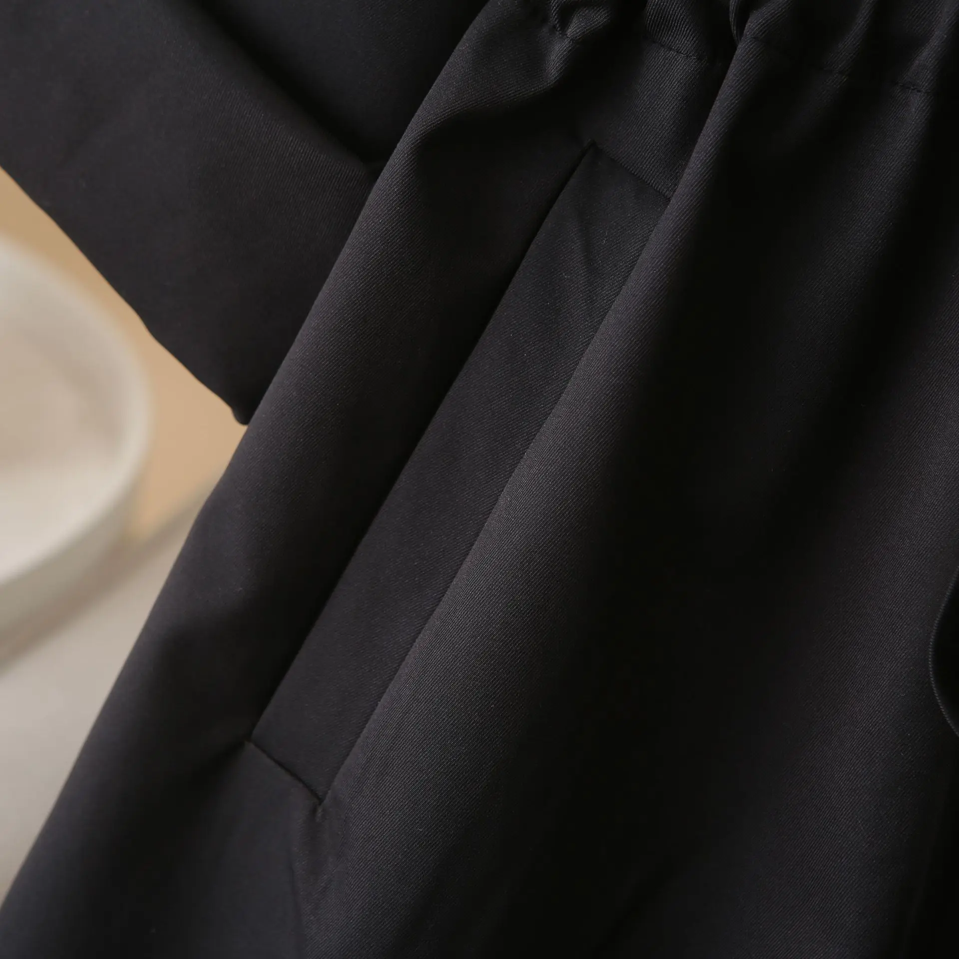 Women's Plus Size Spring Trench Coat with Belt - usage example