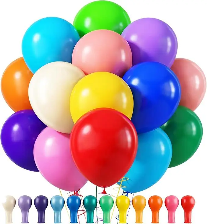 5/10/12 inch 10/20/30pcs matte multi-color latex balloon set, suitable for weddings, birthdays, themed parties, pre wedding part