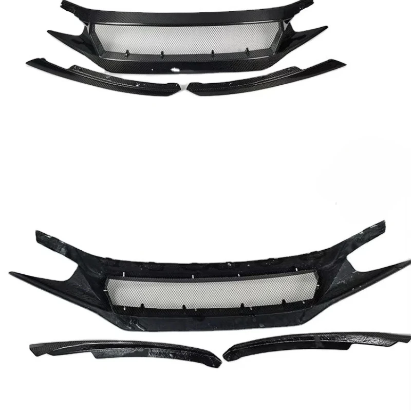 

Front Center Mesh Grille Grill Trim Black 2016 2017-2021 10th