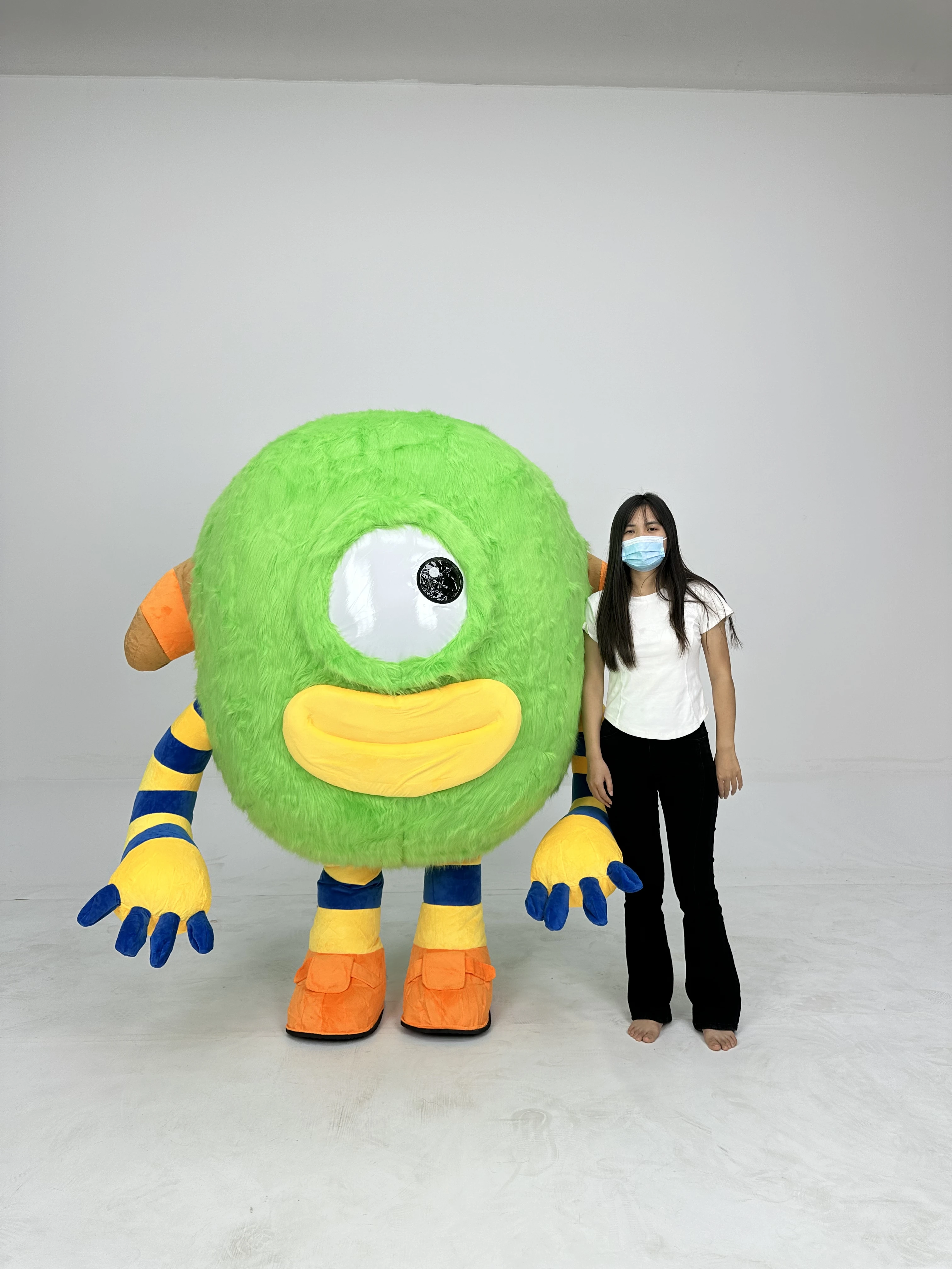 سايجو عين واحدة الوحش القطيفة نفخ زي التميمة الكبار دور اللعب هالوين زي حزب الدعامة مجموعة #6