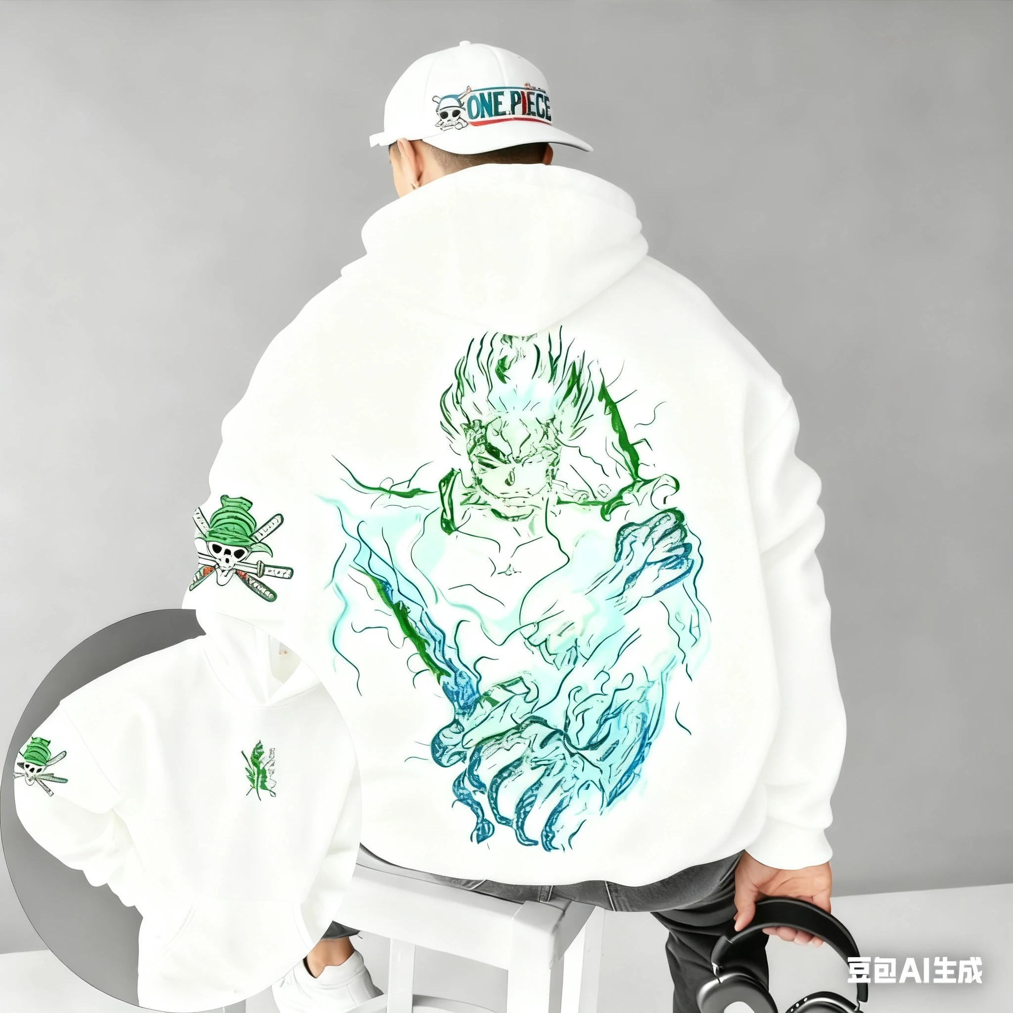 

New One Piece Men's 3D Hoodie Japanese Anime Summer Autumn Boys' Long Sleeve Pullover Sweatshirt Matching Out